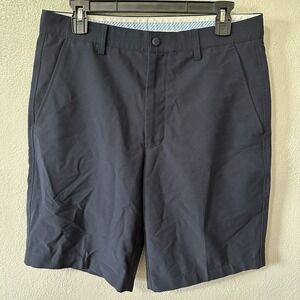 FootJoy FJ‎ Shorts Men's 32 Dark Navy Chino Stretch Golf Activewear Flat Front